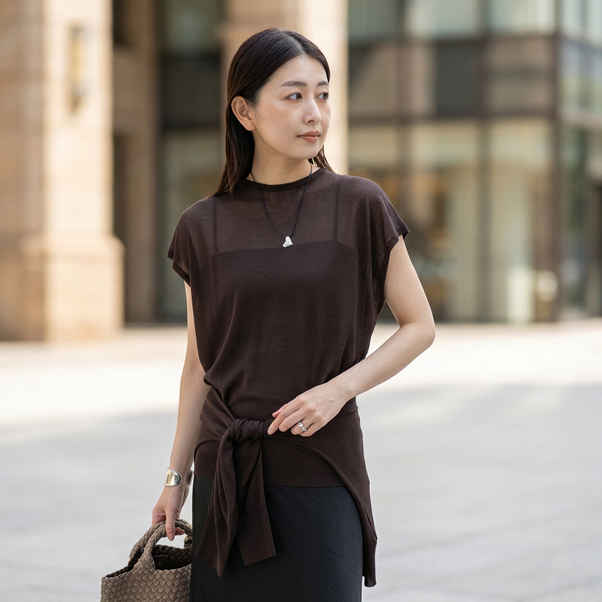 marmors（マルモア） タンクトップ ニット 0226108027 back tuck knit 