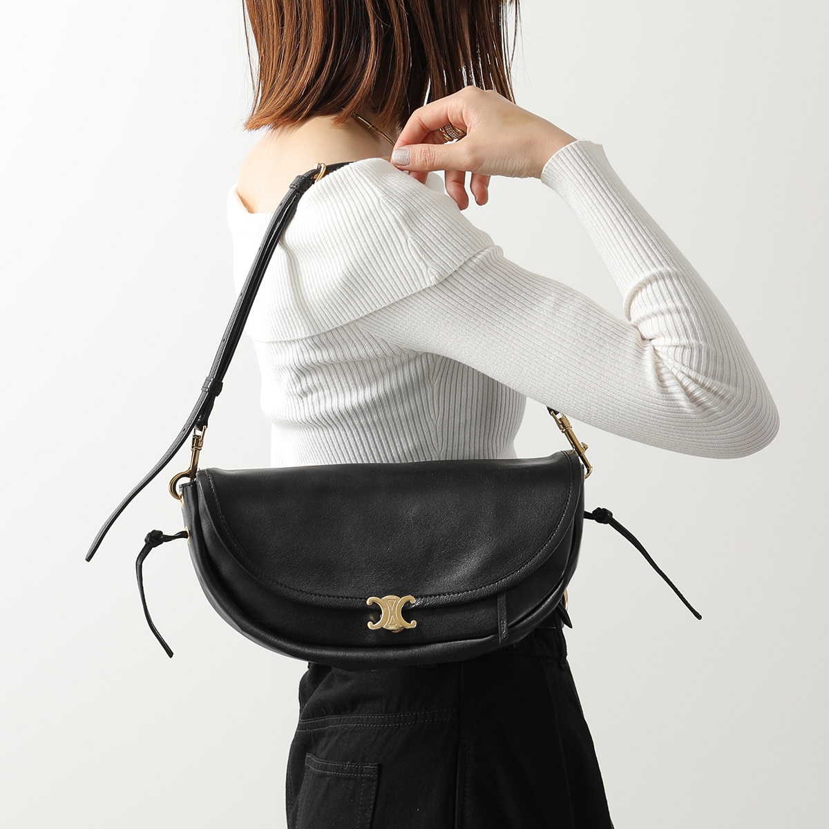 CELINE（セリーヌ） ハンドバッグ LITTLE HALFMOON SOFT TRIOMPHE