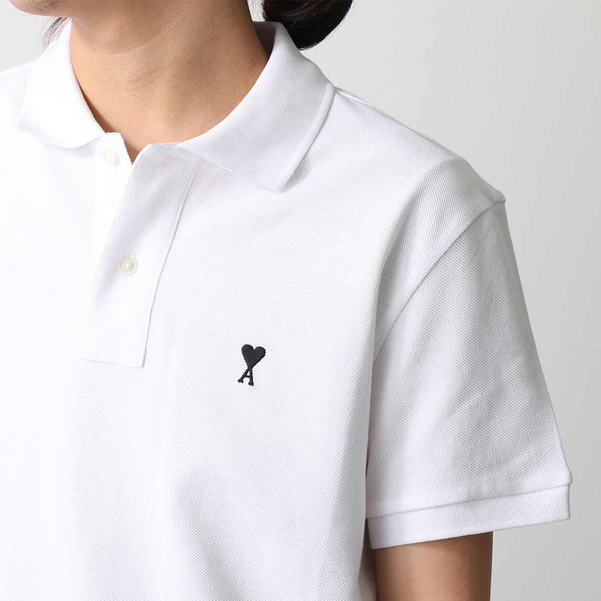 Ami Paris Polo ポロシャツ ホワイト Polo Lサイズ White Ami De Coeur Polo Shirt | AMI PARIS