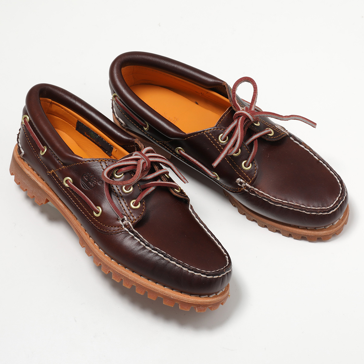 Timberland ティンバーランド ブーツ デッキシューズ BOAT SHOE 051304 レディース レザー モカシン ラバーソール 3eye 3cm ワイズW 靴 214/BROWN