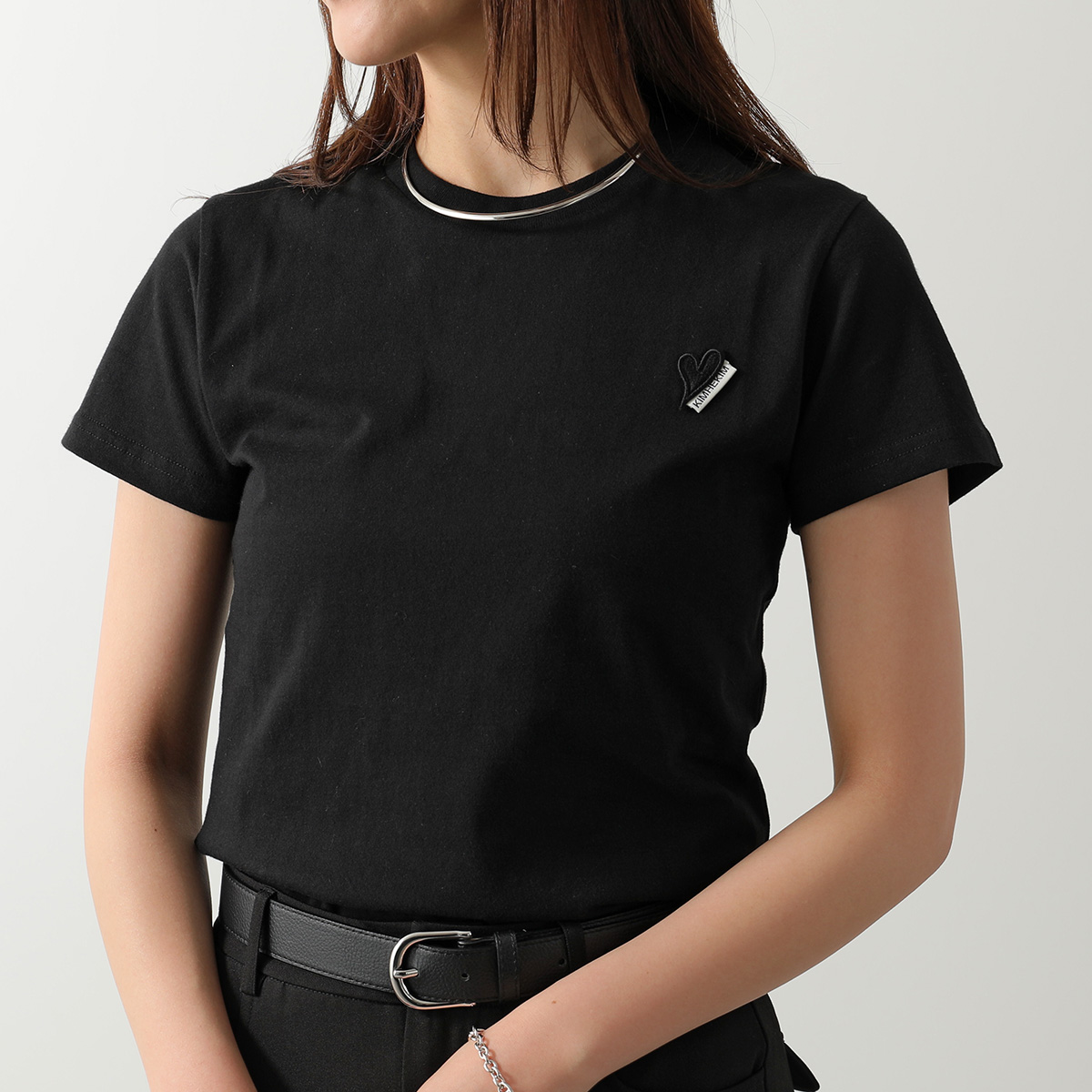 KIMHEKIM キムヘキム Tシャツ MINI HEART PATCH SLIM FIT T-SHIRT