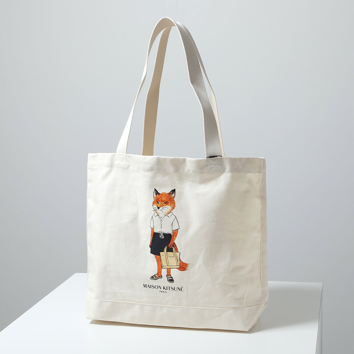 MAISON KITSUNE（メゾン キツネ） トートバッグ DRESSED FOX ドレスド