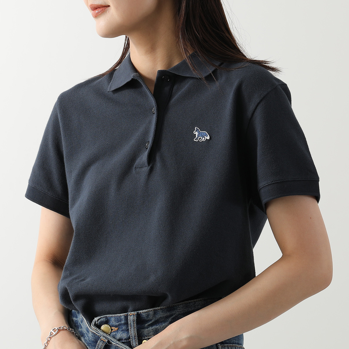 MAISON KITSUNE（メゾン キツネ） ポロシャツ BABY FOX REGULAR POLO