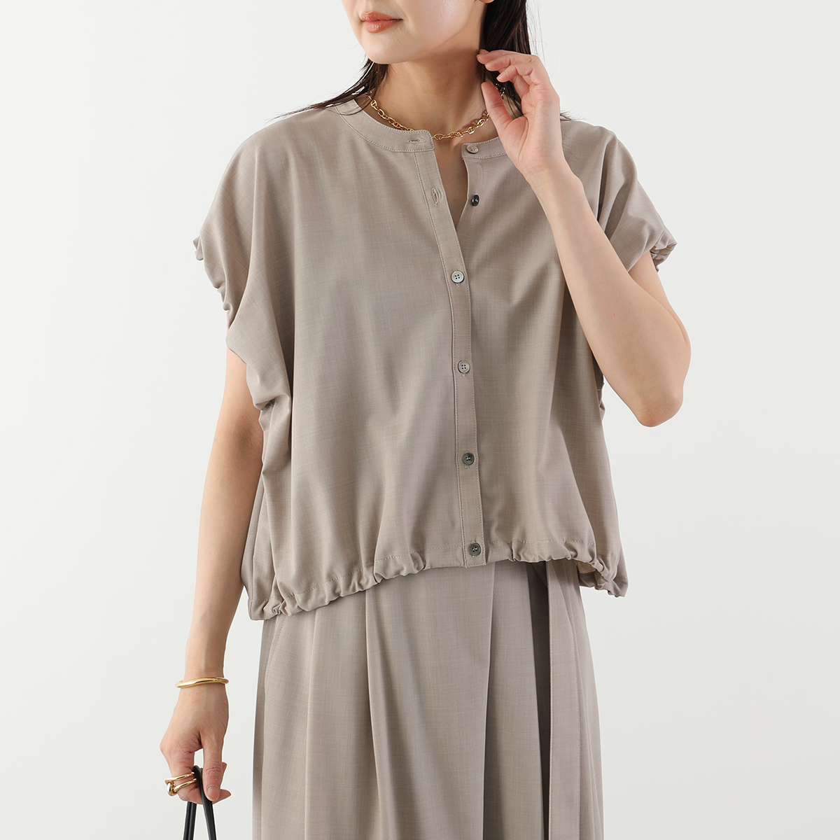 CHIGNON（シニヨン） ブラウス 1262-333MK レディース 梳毛調 2WAY 