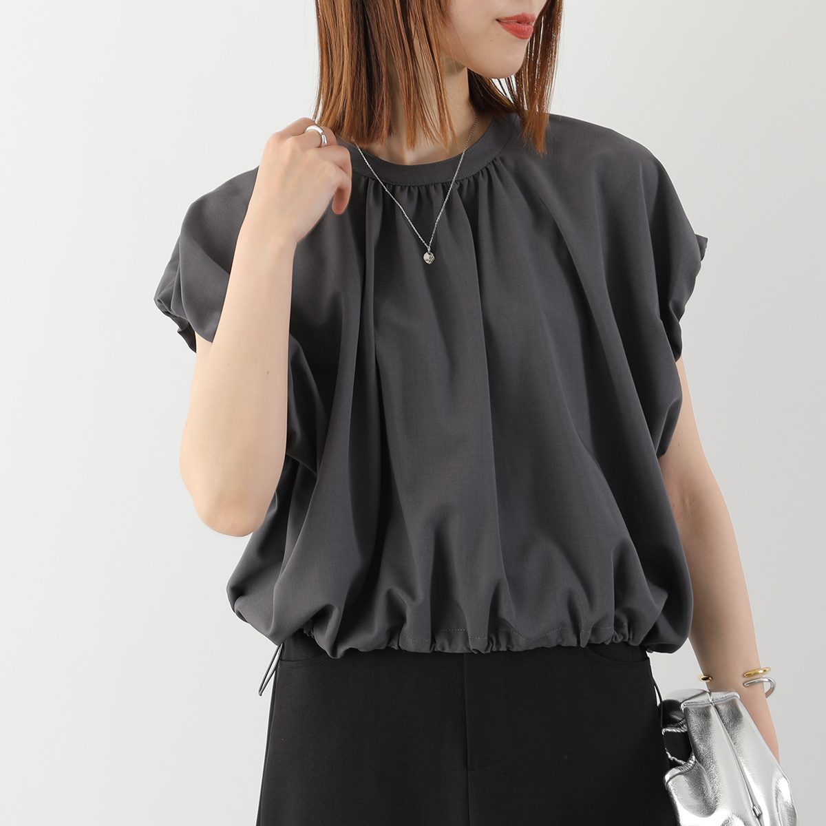 CHIGNON（シニヨン） ブラウス 1262-333MK レディース 梳毛調 2WAY 