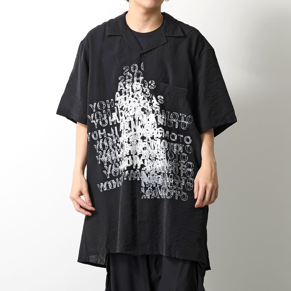 Y-3 ワイスリー ヨウジヤマモト オーバーサイズ サイドスリーライン Tシャツ Y-3 ワイスリー 半袖シャツPLACED GRAPHIC SHORT SLEEVE LONG SHIRT