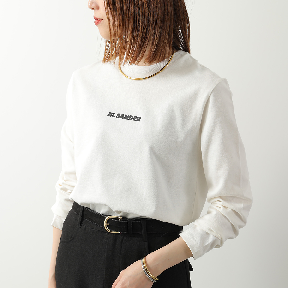 ロゴtシャツ 40代（JIL SANDER／レディーストップス）（色：ホワイト系