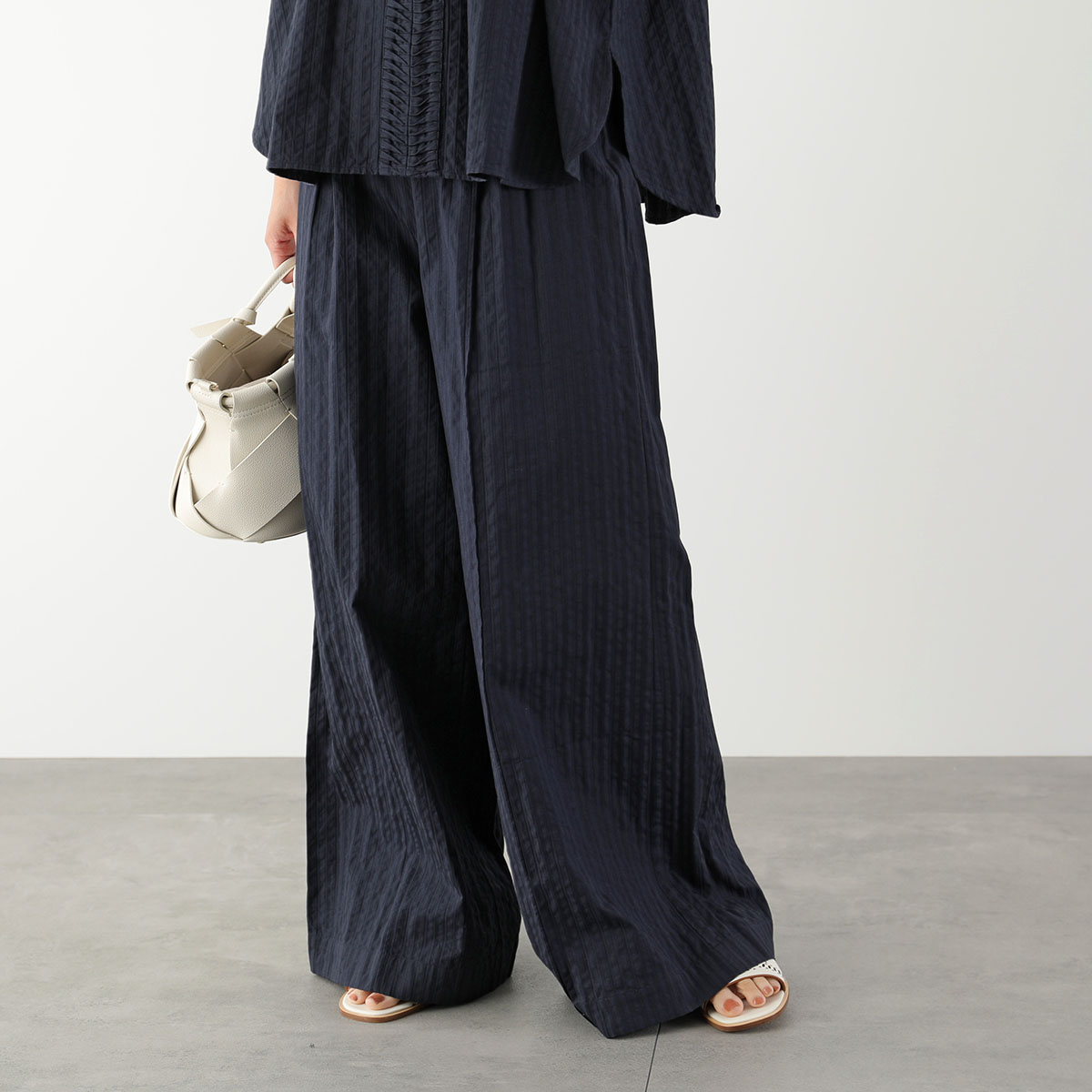 【美品】ne Quittez pas ヌキテパ 黒 ワイドパンツ ワンピース風 NE QUITTEZ PAS!（ヌキテパ） ne Quittez pas ワイドパンツ Cotton