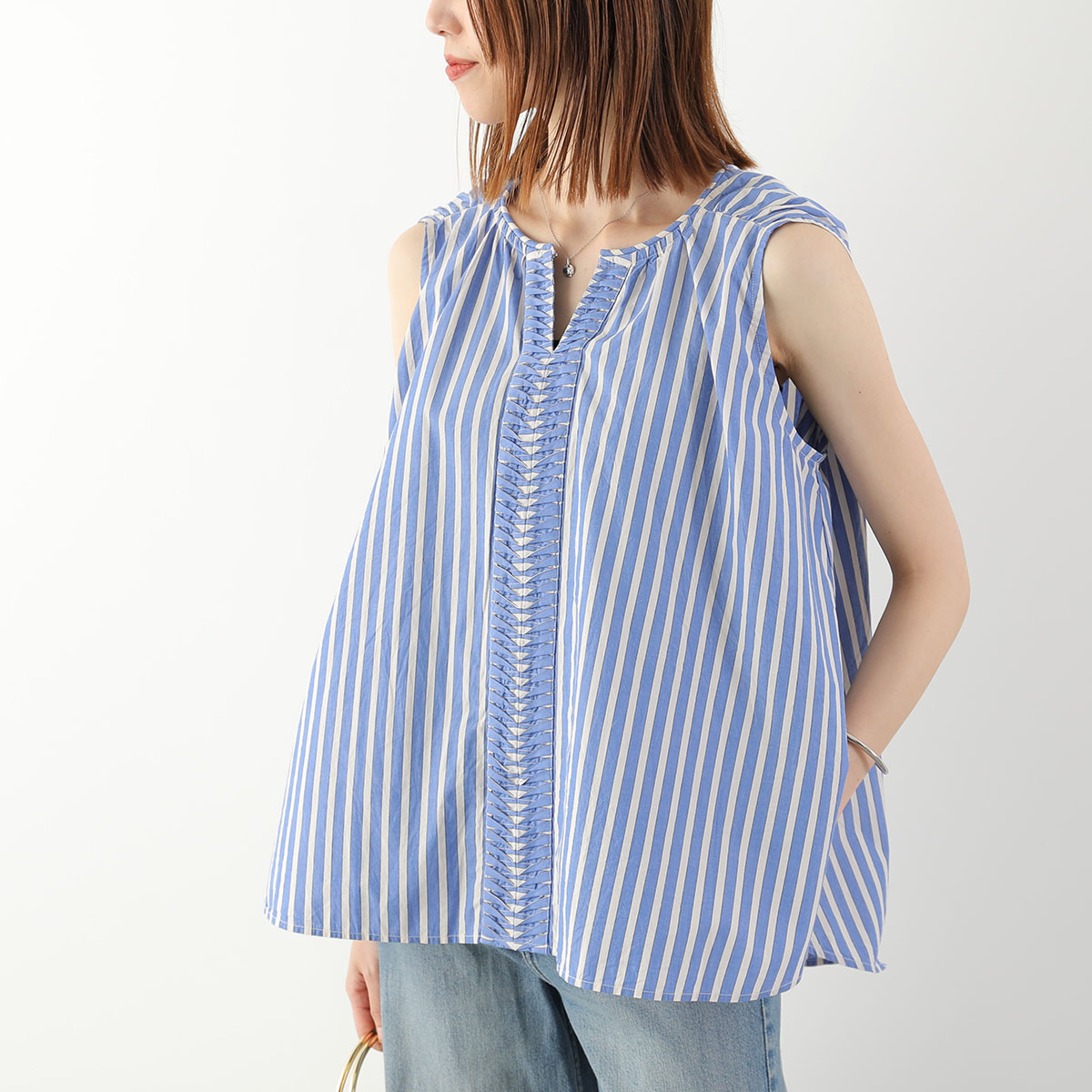 NE QUITTEZ PAS!（ヌキテパ） ne Quittez pas ブラウス Poplin Wave