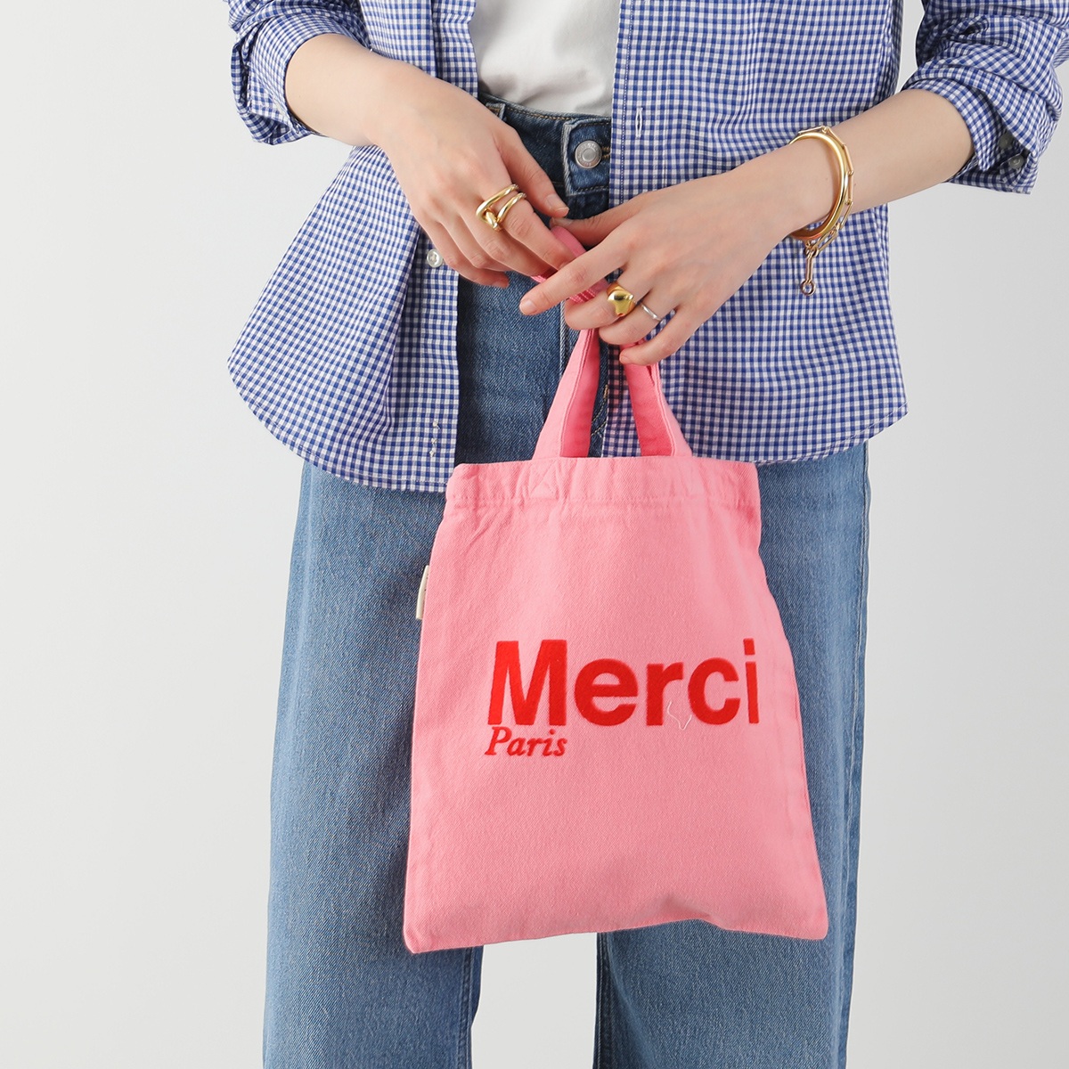 MERCI（メルシー） トートバッグ MINI TOTE MERCI レディース ロゴ
