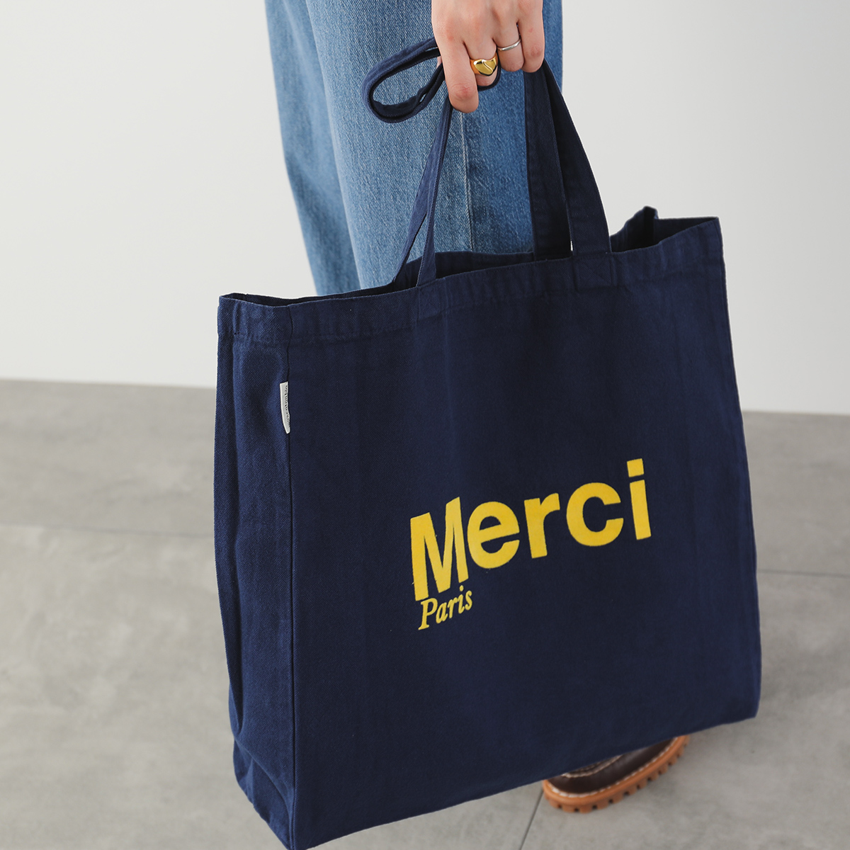 MERCI（メルシー） トートバッグ CABAS MERCI レディース ロゴ