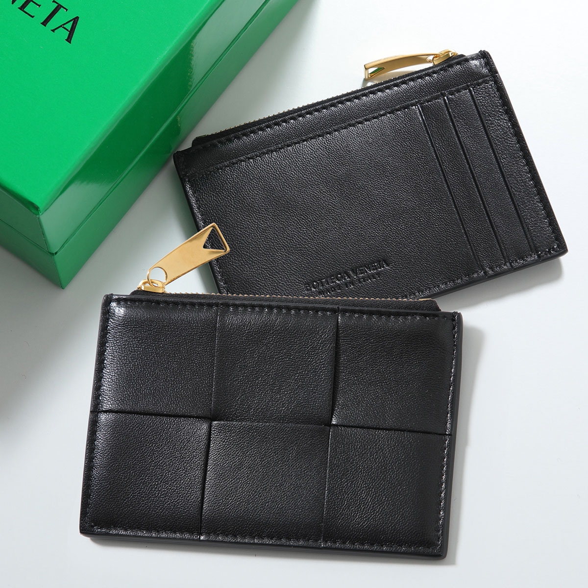 BOTTEGA VENETA ボッテガヴェネタ コインケース CASSETTE 765460 VCQC4 メンズ マキシイントレチャート レザー カードケース フラグメントケースの画像