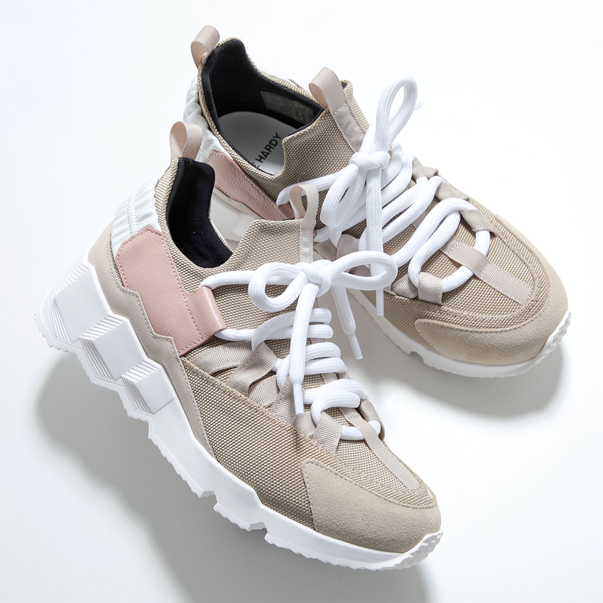 PIERRE HARDY ピエールアルディ スニーカー TREK COM トレックコメット NS04Z レディース ローカット レザー 厚底 5cm シューズ 靴  MULTI-OFF-WHITEの画像