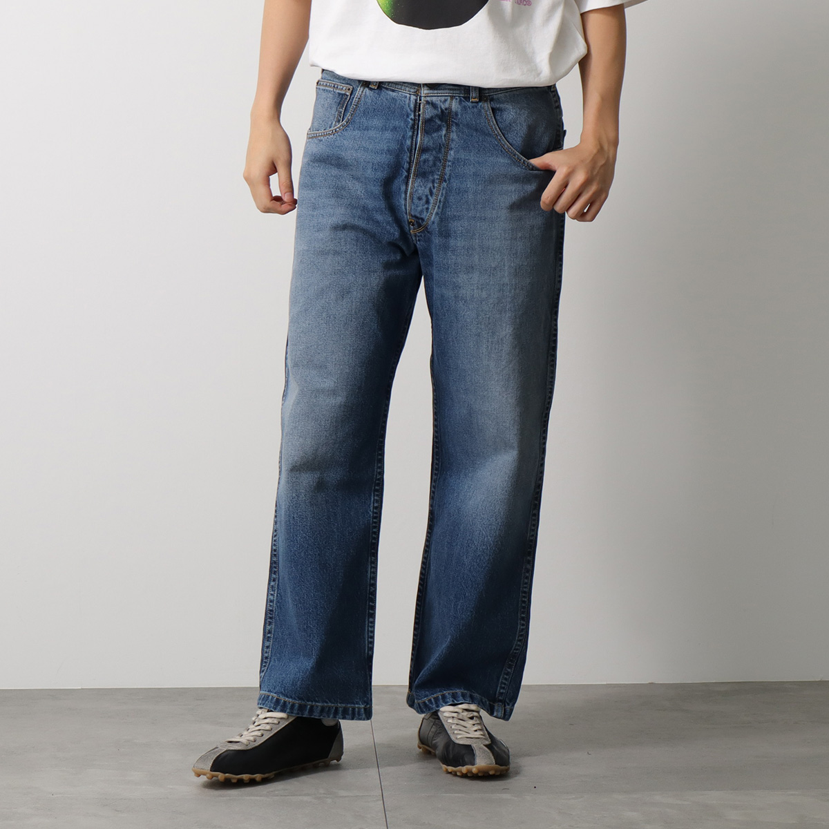 MAISON MARGIELA メゾンマルジェラ ジーンズ S67LA0048 M30066 メンズ デニムパンツ コットン Gパン ジーパン ヴィンテージ加工 5ポケット ストレートの画像