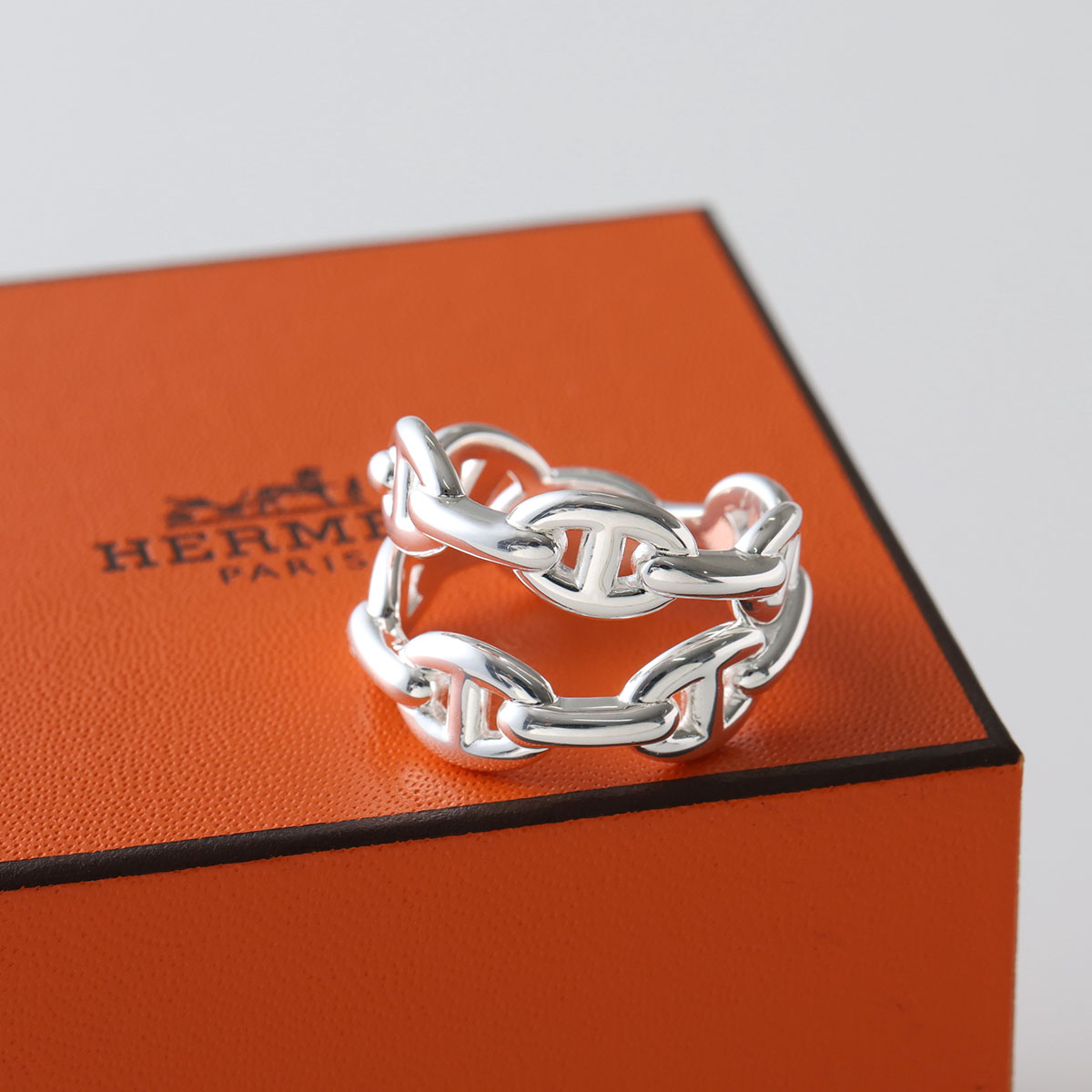 HERMES（エルメス） リング シェーヌ ダンクル アンシェネ ダブル