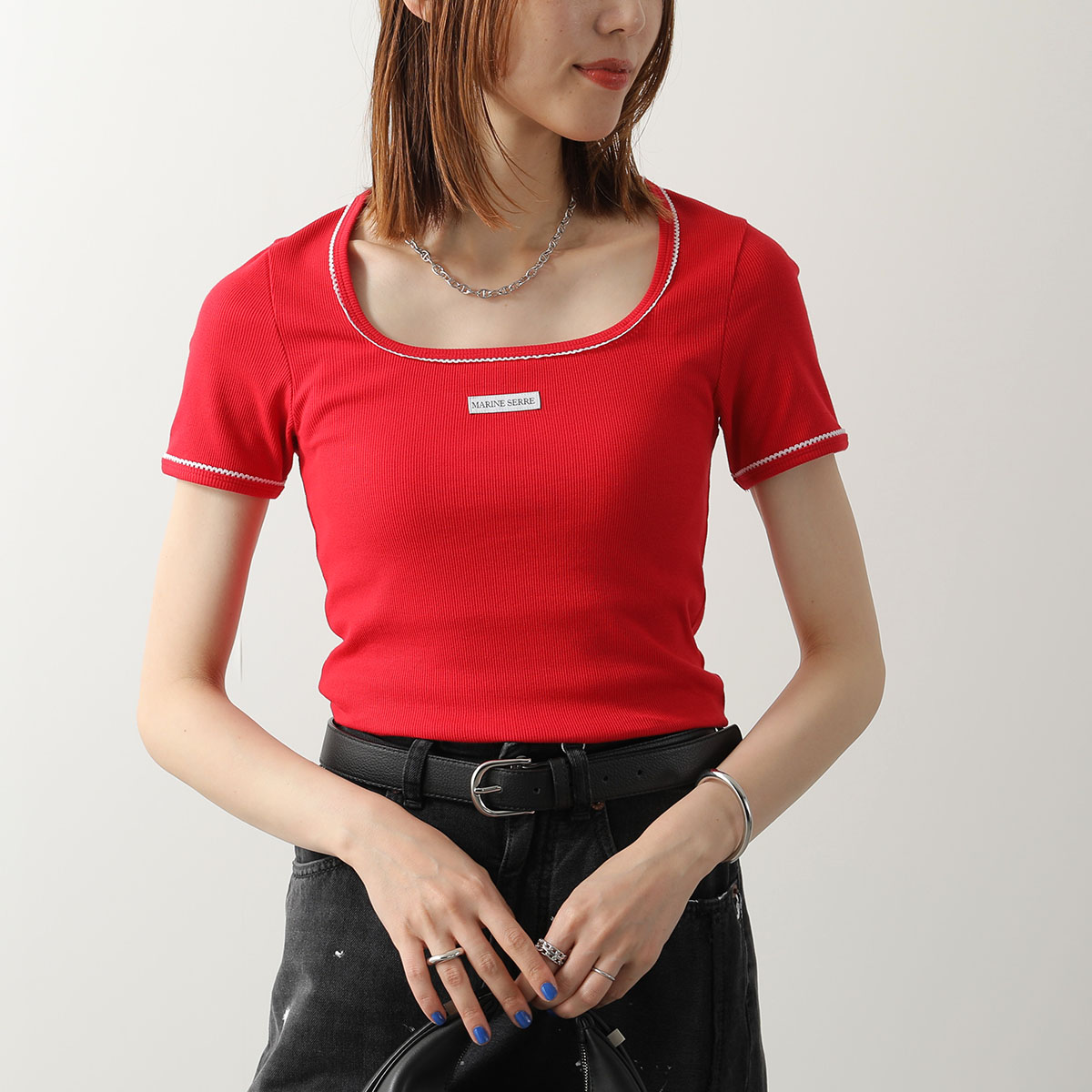 Marine Serre マリーンセル　Tシャツ MARINE SERRE（マリーンセル） マリーン セル 半袖 Tシャツ Cute 70'S