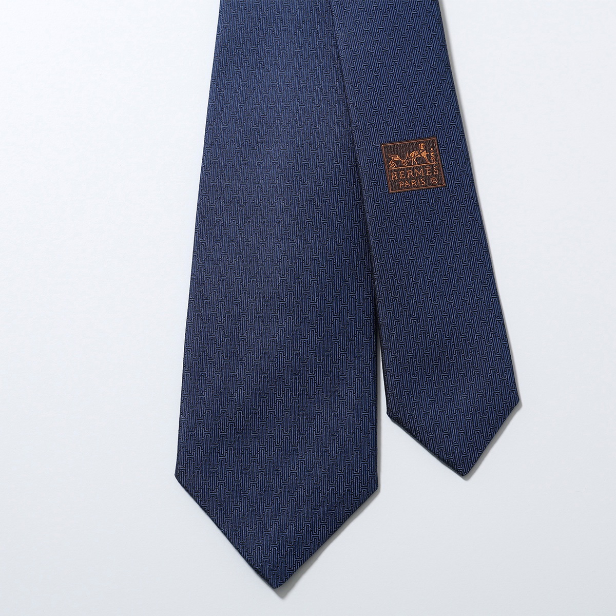 HERMES エルメス ネクタイ Hコクシネル TIE H COCCINELLE H339447T メンズ フランス製 シルク H織りタイ ジャガード てんとう虫 ブランド箱付き ギフトの画像