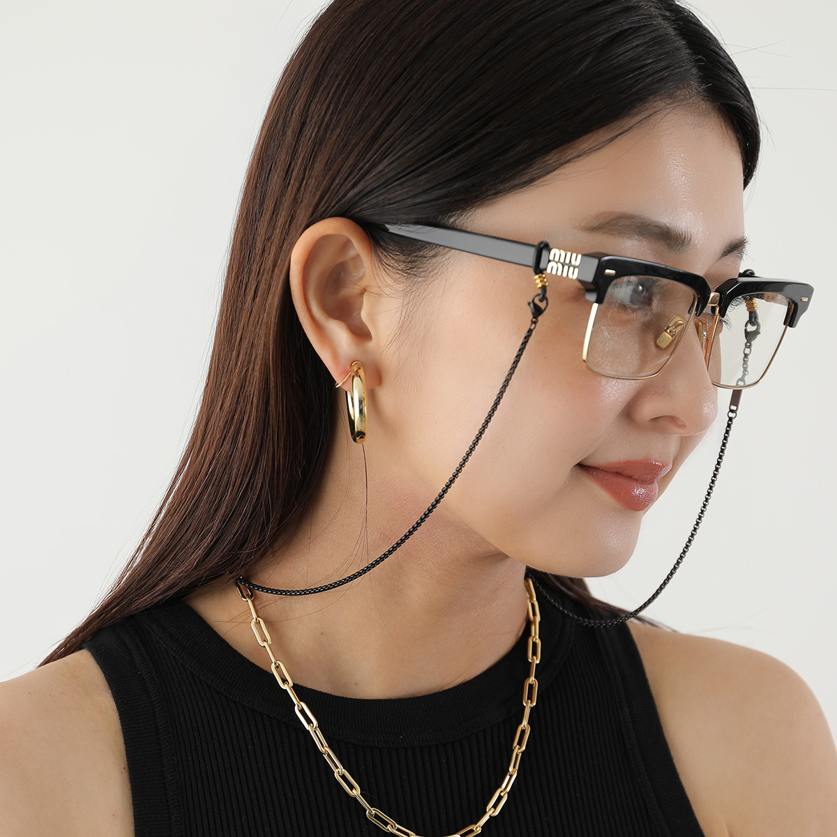 メガネ・老眼鏡 Sunny Cords Ball chain glass cord Sunny Cords サニーコーズ グラスコード Mister Black ミスター