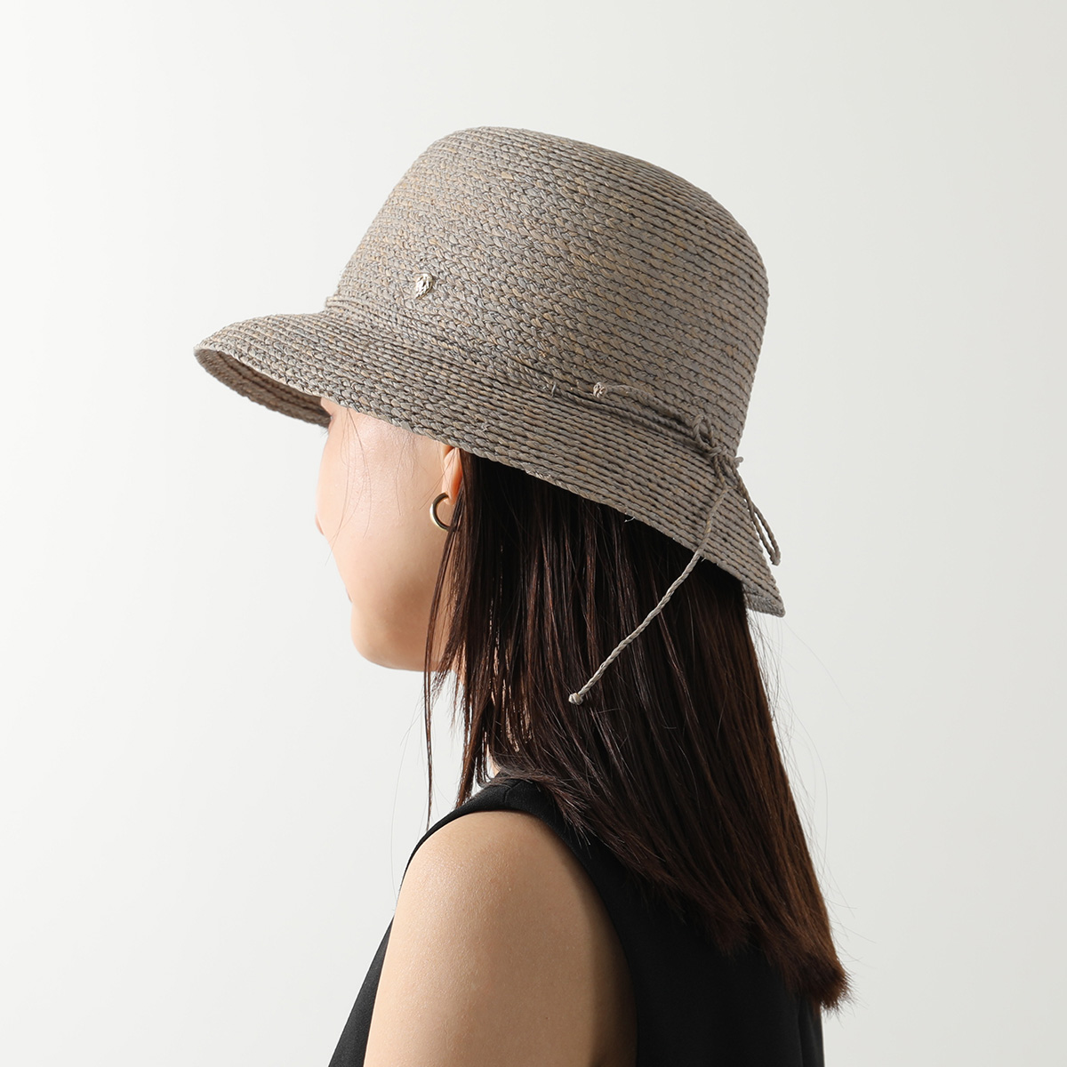 ♪ヘレンカミンスキー リボン付きハット ELVIA 黒色 新品未使用品！保存袋付 Helen Kaminski（ヘレンカミンスキー） ラフィアハット VALENCE 6