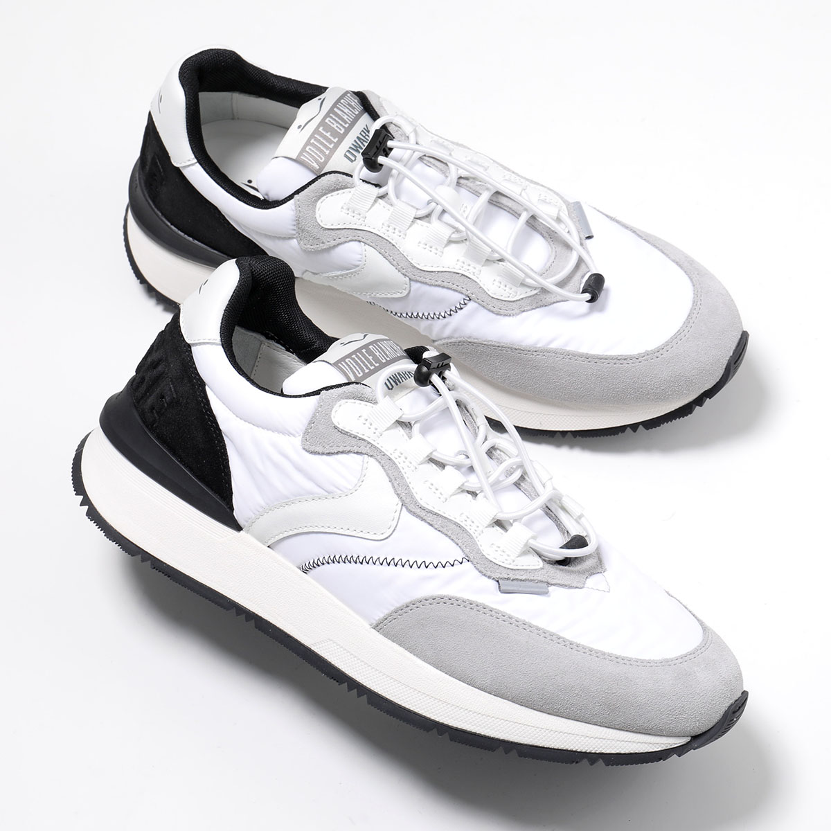 VOILE BLANCHE ボイルブランシェ スニーカー QWARK EASY MAN QUICK 2020003 01 メンズ ローカット スウェード クイックレース 軽量 4.5cm 靴の画像