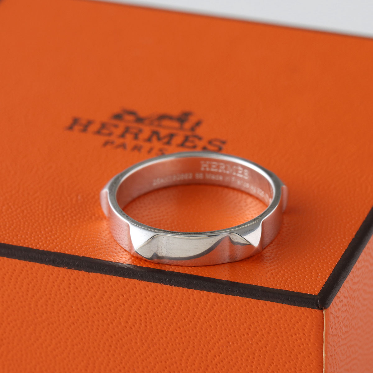 HERMES エルメス リング クル ドゥ アッシュ Clou d H H120631B メンズ リング ミニ・クルー PM 指輪 アクセサリー silver925 シルバーの画像