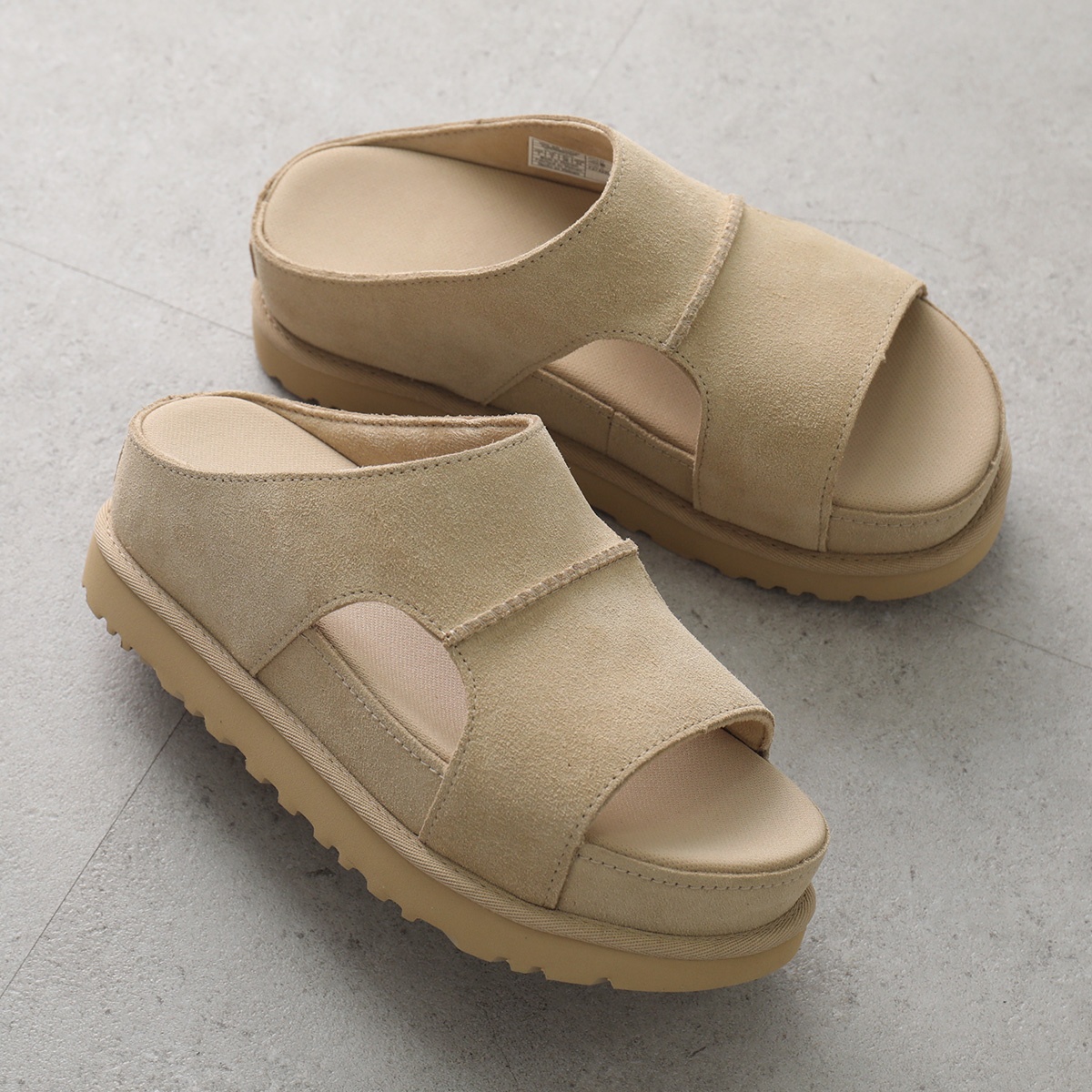 UGG アグ サンダル Goldenstar Hi Cutout Slide ゴールデンスター ハイ カットアウト スライド 1175132 レディース スウェード 厚底 6cm シューズ 靴の画像