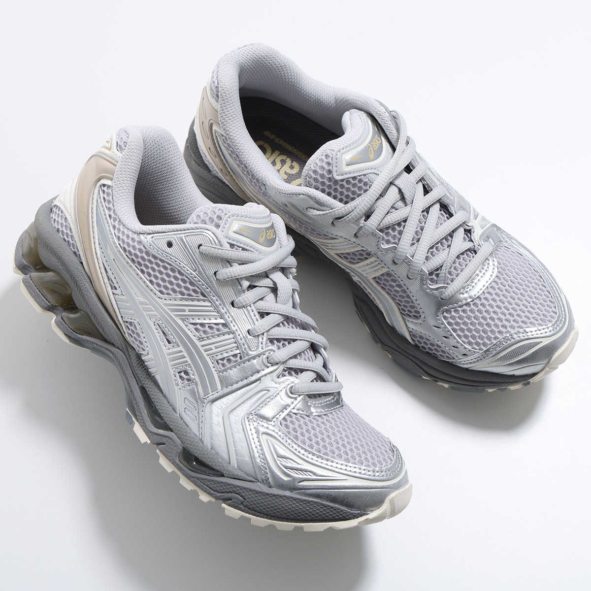 ASICS アシックス スニーカー GEL-KAYANO 14 ゲルカヤノ 1203A537 レディース ローカット レースアップ 厚底 シューズ 靴 025/CONCRETE/PURE-SILVERの画像