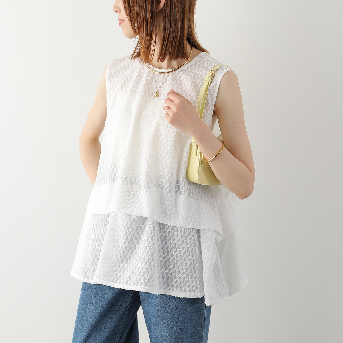 Torrazzo Donna（トラッゾドンナ） ブラウス Geometric Pattern