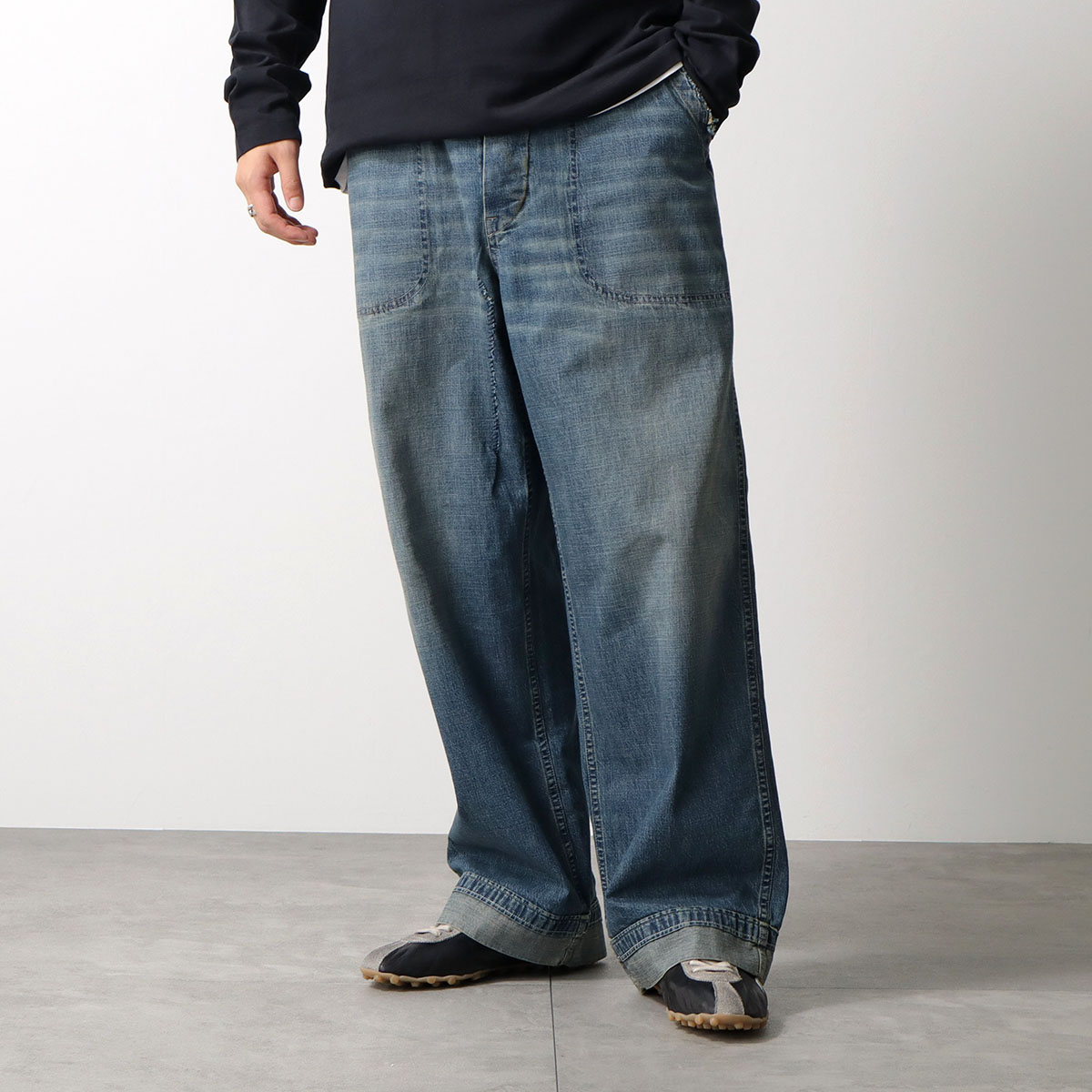 MAISON MARGIELA メゾンマルジェラ ジーンズ S50KA0710 M30021 メンズ デニムパンツ コットン ワイドレッグ 8オンス 962 S50KA0710M30021962の画像