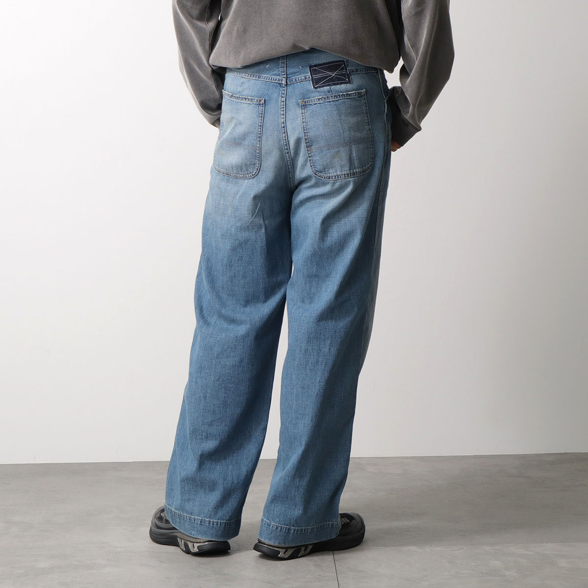 MAISON MARGIELA メゾンマルジェラ ジーンズ S51KA0615 M30021 メンズ デニムパンツ ワイドレッグ ウォッシュ加工 Gパン 4ステッチ S52LA0243M30016963の画像