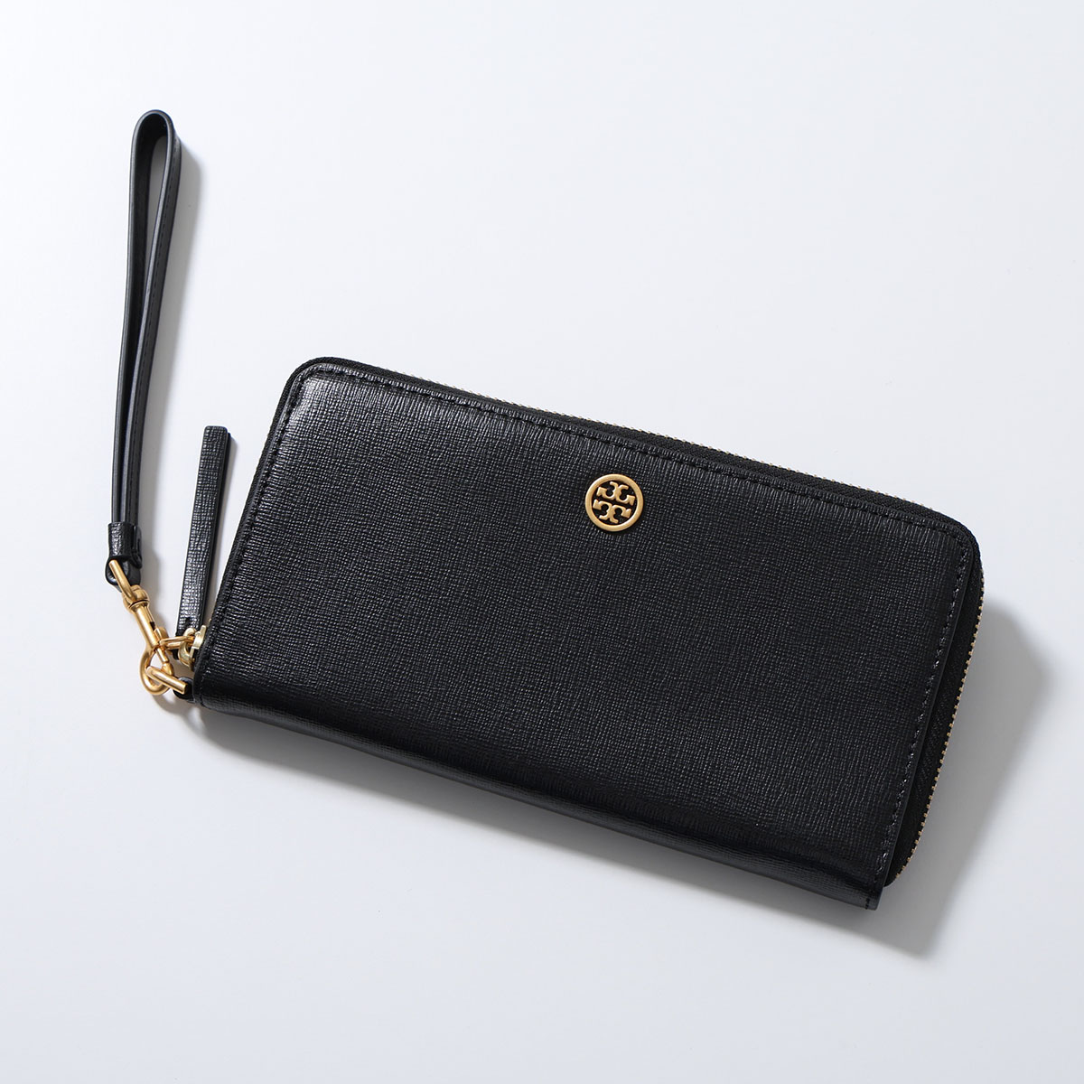 美品　Tory Burch　トリーバーチ　レザー　財布　ラウンドジップ　黒 TORY BURCH（トリーバーチ） ラウンドファスナー長財布 ROBINSON