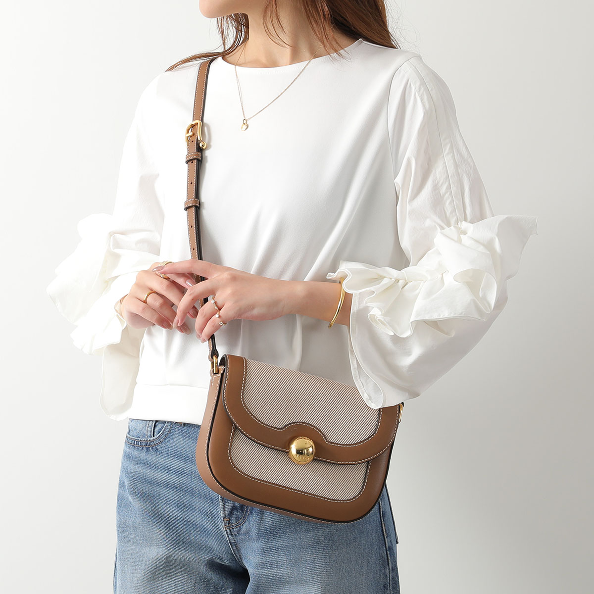 Furla フルラ ショルダーバッグ MOONLIGHT S ムーンライト スモール WB01887 BX3542 レディース クロスボディ 鞄 TCO00/TONICOGNACの画像