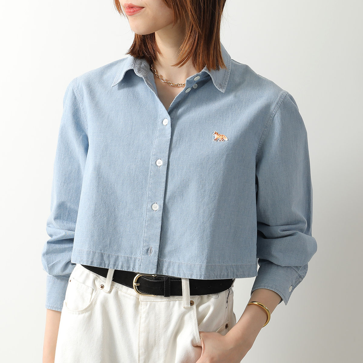MAISON KITSUNE（メゾン キツネ） シャンブレーシャツ QW00402 WC5006