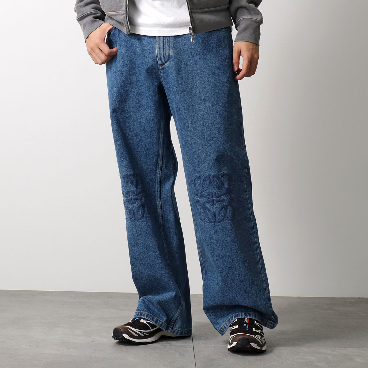 LOEWE ロエベ ジーンズ ANAGRAM BAGGY JEANS アナグラム S359Y11XEC メンズ デニムパンツ コットン Gパン ジーパン バギー 5320の画像