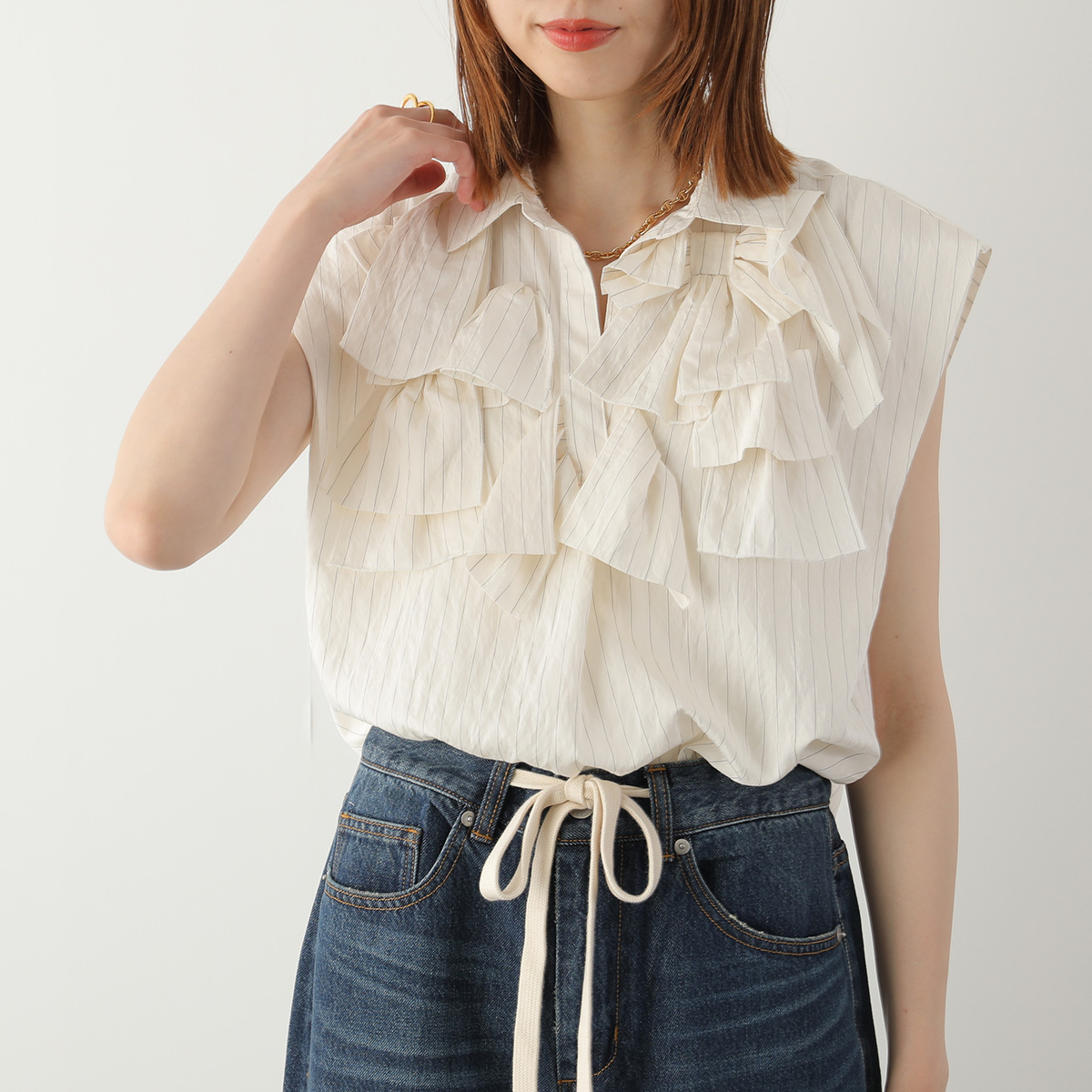 Eimee Law（エイミーロウ） タックスリーブブラウス 84777Z レディース 