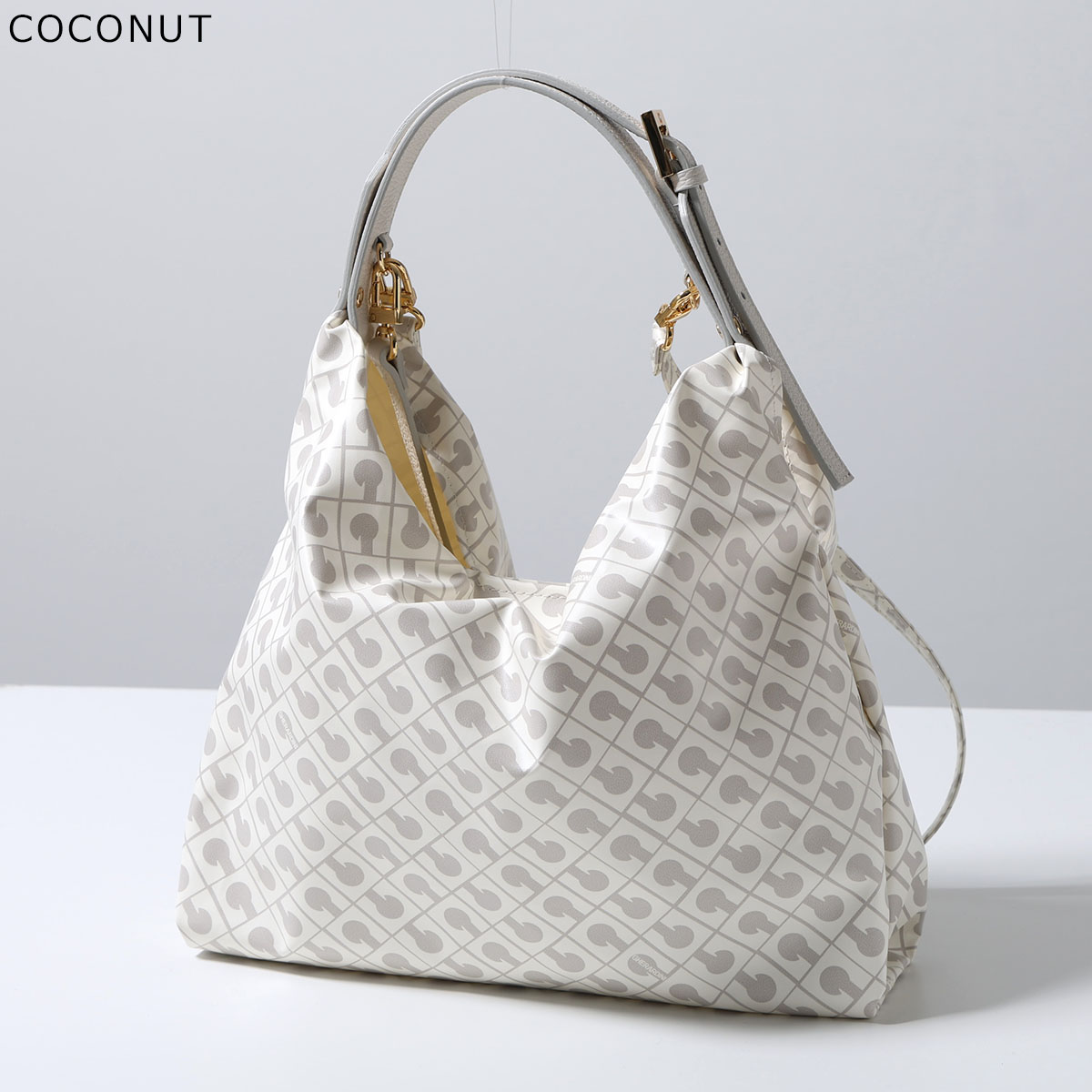 ストラップ未使用GHERARDINI ホワイト ハンドバッグ【ゲラルディーニ】 GHERARDINI（ゲラルディーニ） ショルダーバッグ SOFTY SMALL ソフティ