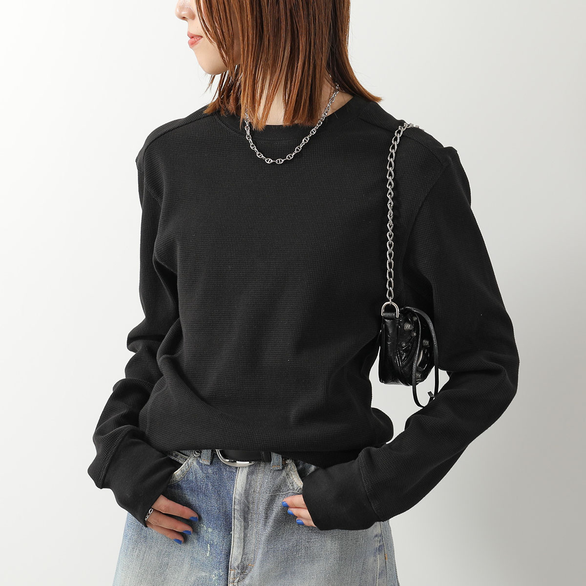 ENTIRE STUDIOS ブラック 長袖Tシャツ XS 新品 entire studios（エンタイアスタジオ） 長袖 Tシャツ THERMAL LONG