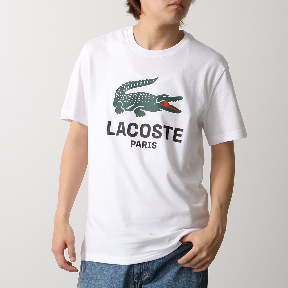 LACOSTE（ラコステ） Tシャツ TH5634 メンズ ワニ ロゴプリント