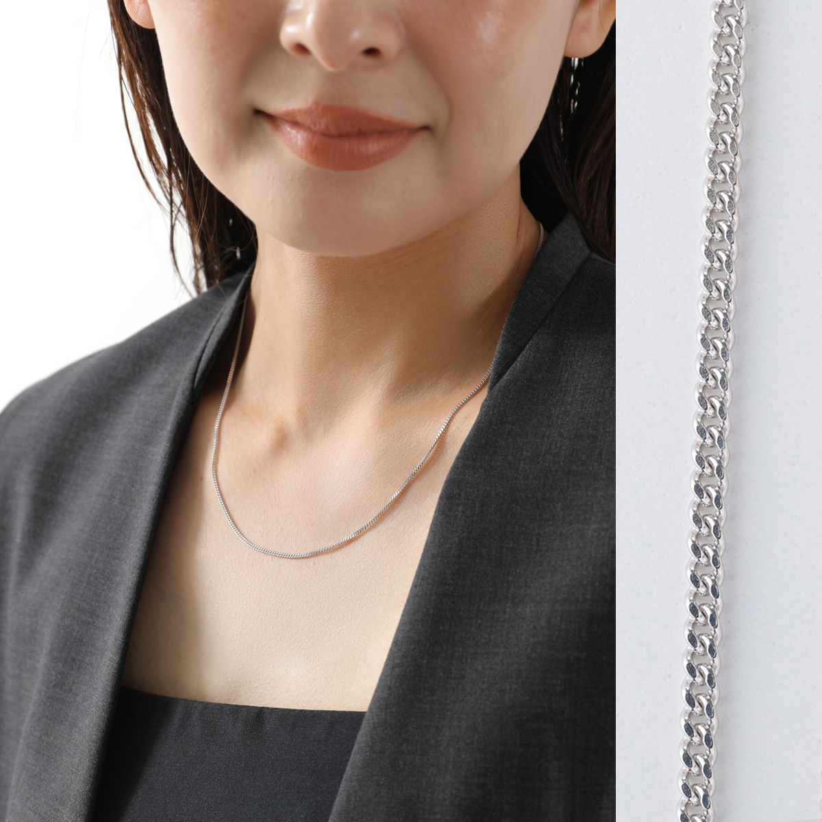 TOMWOOD トムウッド ネックレス Jil Chain 18inch 101599 レディース チェーン アクセサリー silver925 シルバーの画像