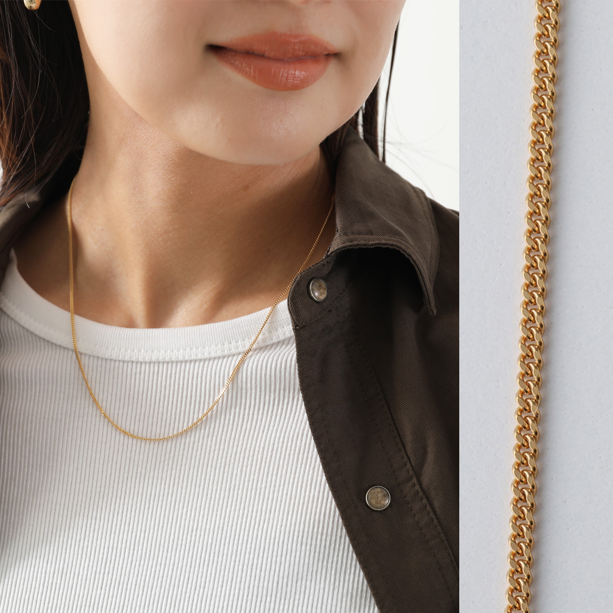 TOM WOOD（トムウッド） ネックレス Jil Chain Gold 18inch 101600