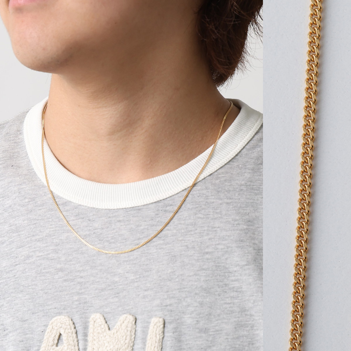 TOMWOOD トムウッド ネックレス Jil Chain Gold 20.5inch 101600 レディース メンズ チェーン アクセサリー 925silver 18KGPの画像