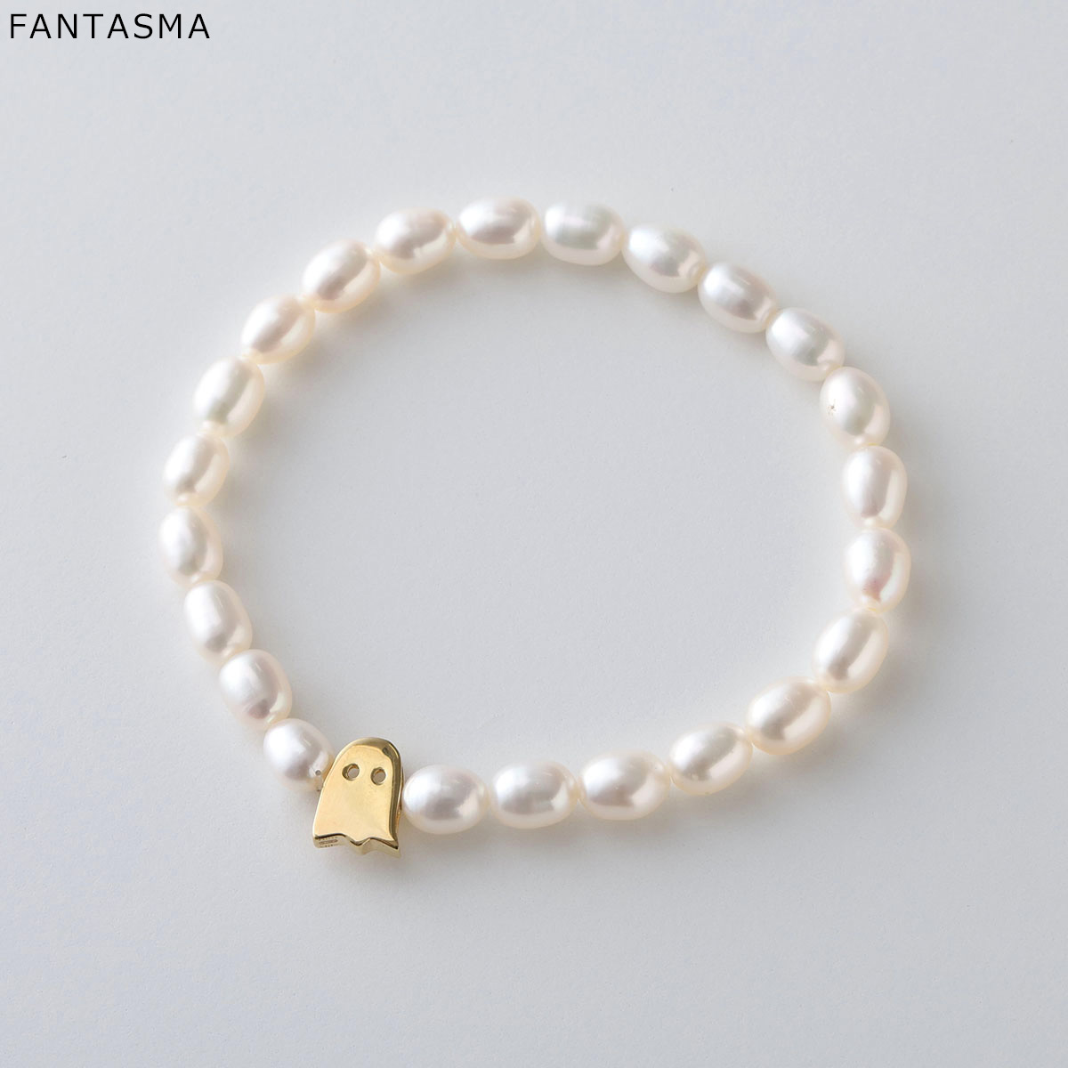 ALIITA アリータ ブレスレット DINO FANTASMA BOLD OVAL PEARL ELASTIC レディース 恐竜 オバケ モチーフ パール アクセサリーの画像