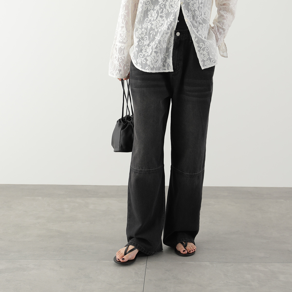 YENN イエン ジーンズ TUCK BELT DENIM PT Y262-31064 レディース