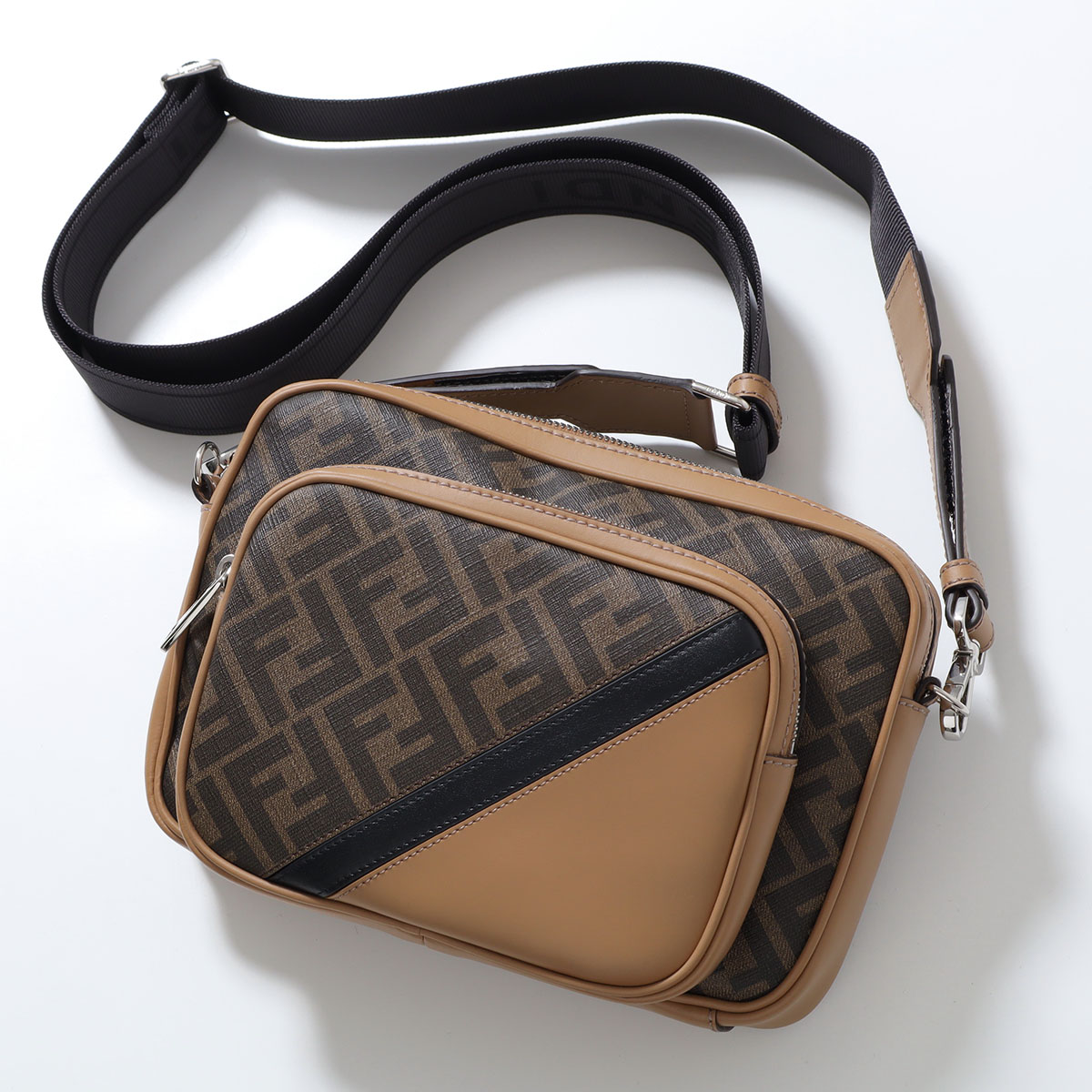 FENDI フェンディ ショルダーバッグ ダイアゴナル デュオ 7VA607 ALKA メンズ FFロゴ クロスボディ カメラバッグ 鞄 F1IKC 7VA607ALKAF1IKCの画像