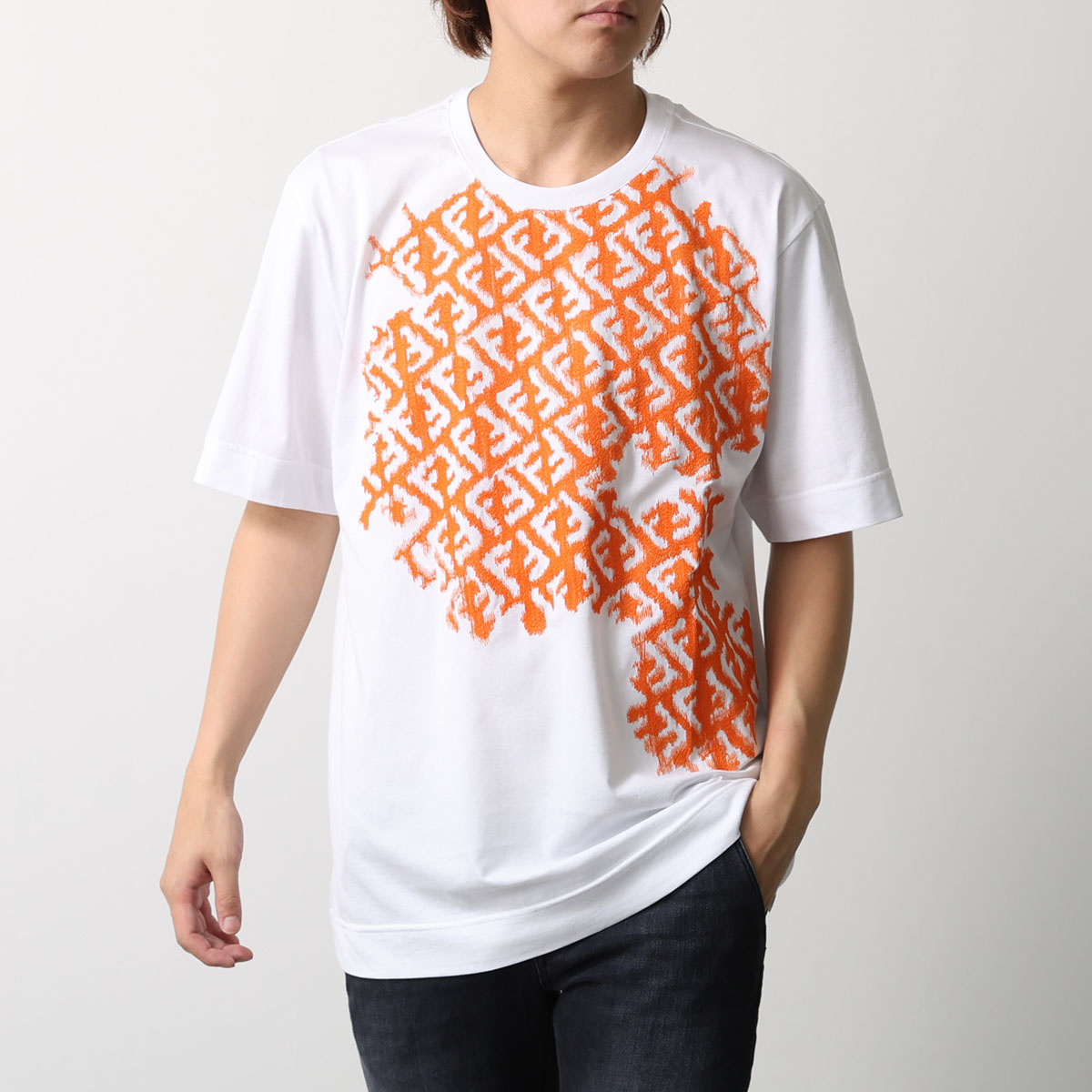FENDI（フェンディ） Tシャツ FY0936 AN25 メンズ カットソー 半袖