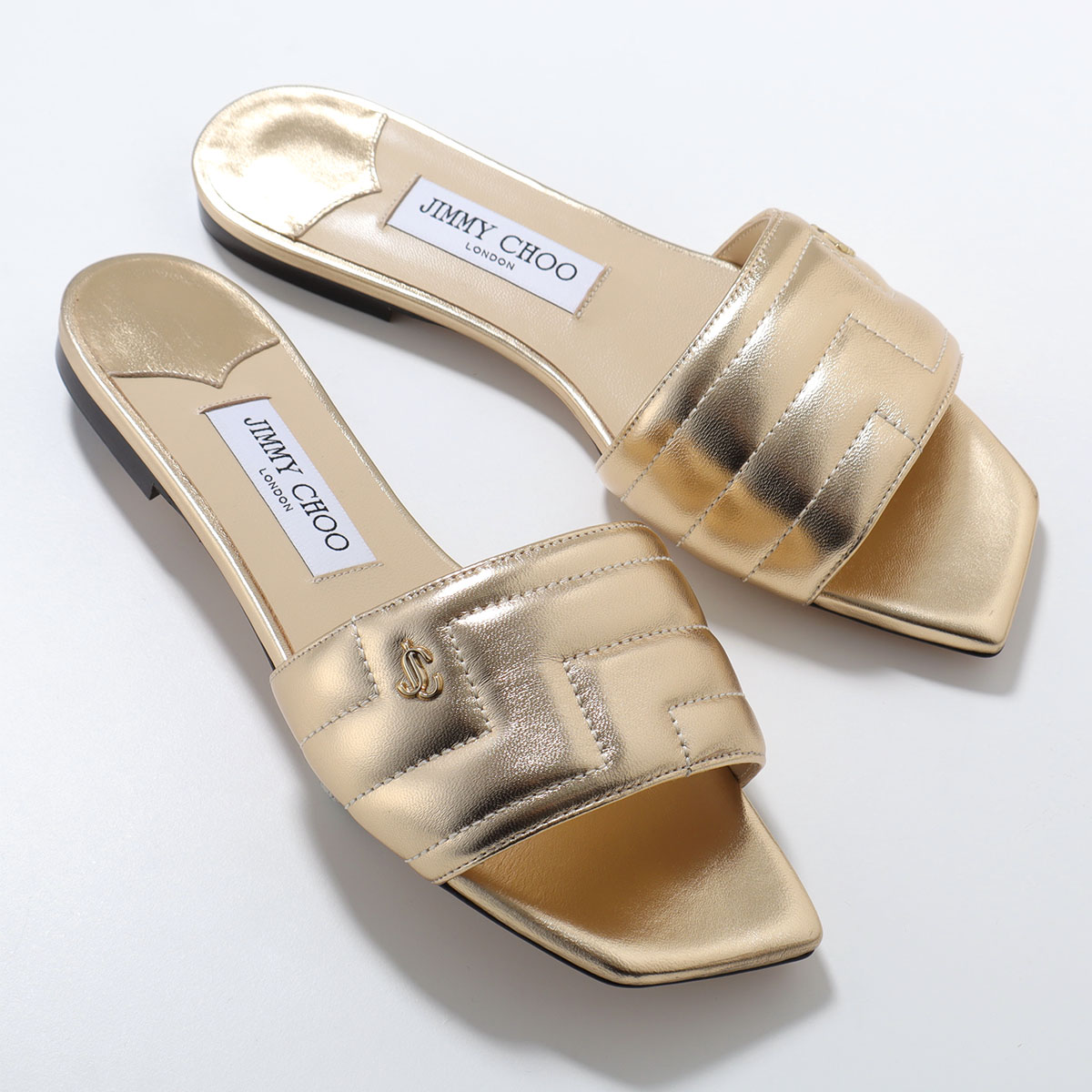 JIMMY CHOO ジミーチュウクリスタルバックル フラットサンダル JIMMY CHOO（ジミーチュウ） サンダル THEMIS FLAT RBA レディース