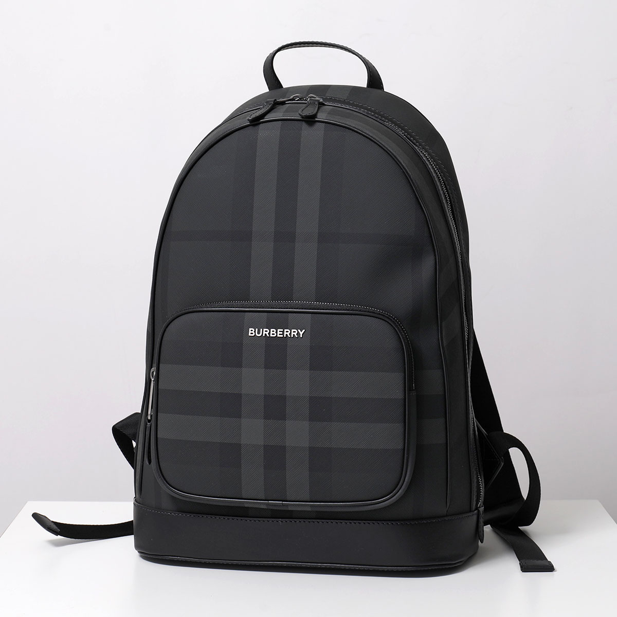 BURBERRY バーバリー バックパック ML ROCCO BRT ロッコ 8065630 メンズ リュック バーバリーチェック ロゴ 鞄 A8800/CHARCOALの画像