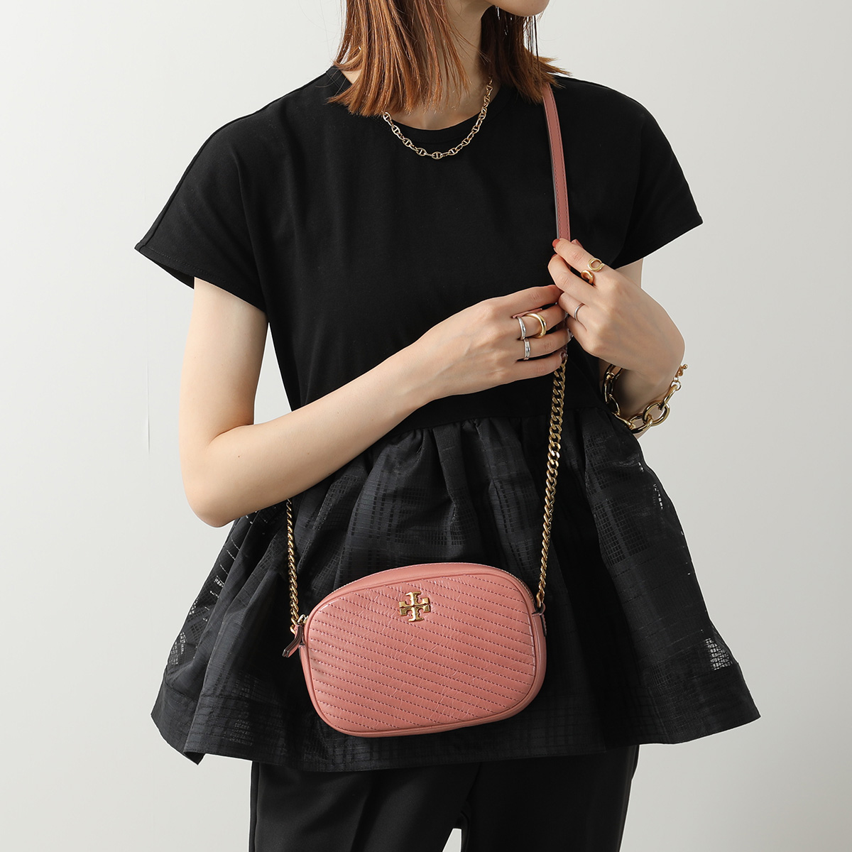 aaトリーバーチ　ショルダーバッグ TORY BURCH（トリーバーチ） ショルダーバッグ KIRA CHEVRON MOTO
