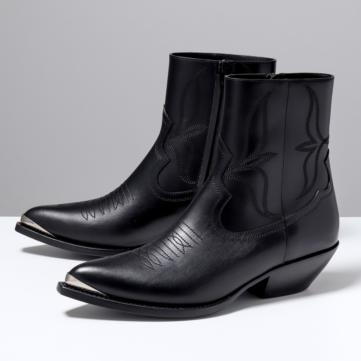 靴 CELINE LEON 39 CELINE（セリーヌ） ジップドブーツ LEON ZIPPED BOOT レオン