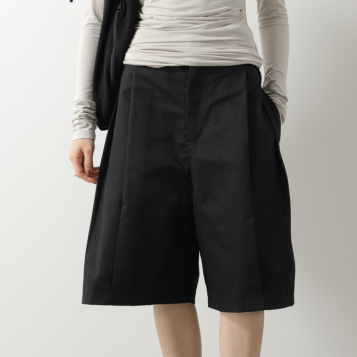 6CRAYON シックスクレヨン ハーフパンツ Elastic Waist Wide Leg